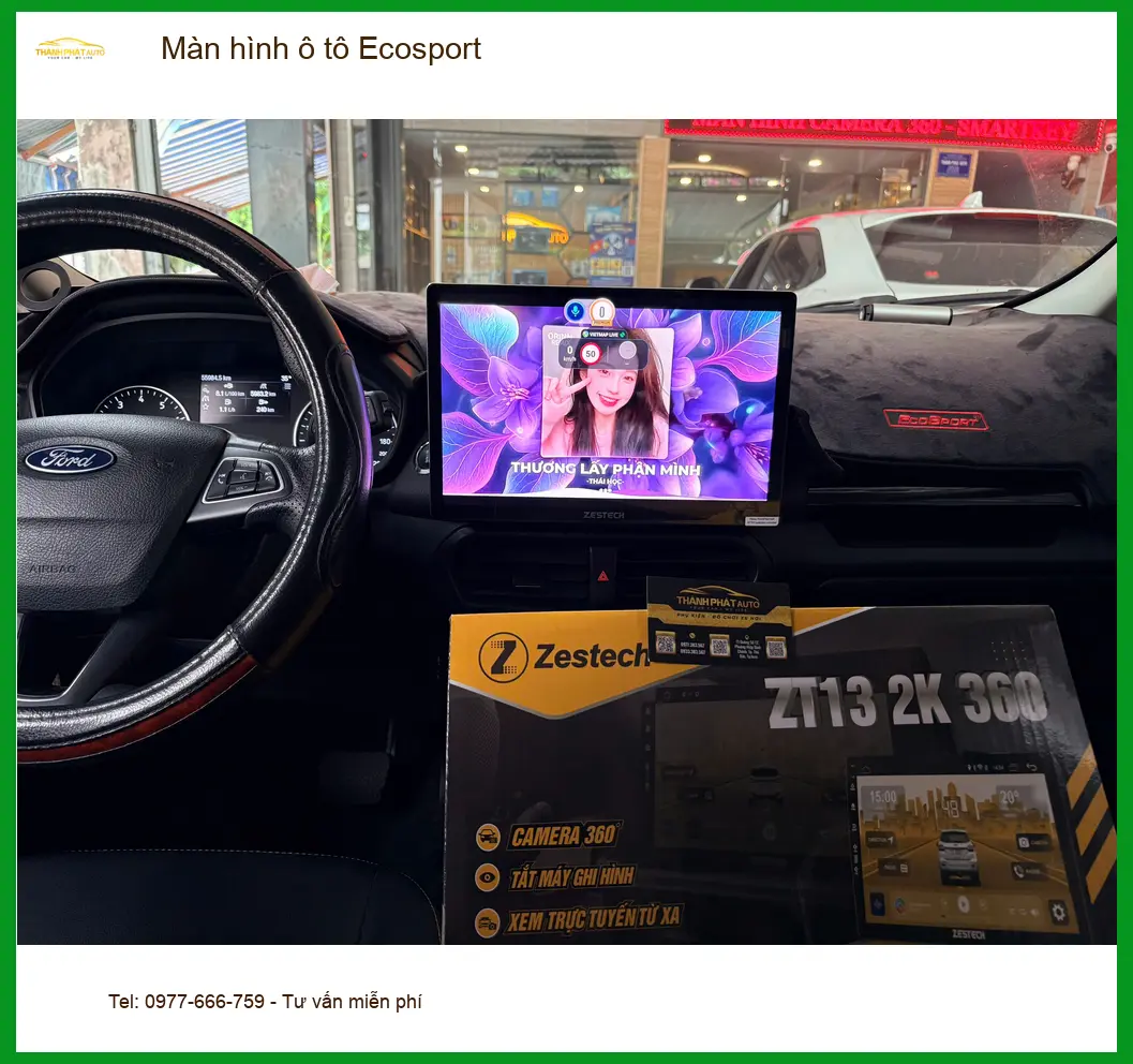 Anh Khánh nâng cấp màn hình ô tô Ecosport tại Quận 2 để giải trí tốt hơn ảnh thực tế 3