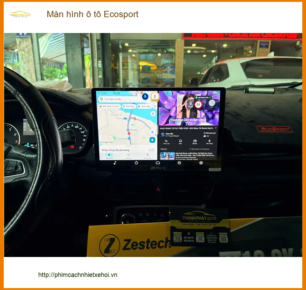 Anh Khánh nâng cấp màn hình ô tô Ecosport tại Quận 2 để giải trí tốt hơn ảnh thực tế 4