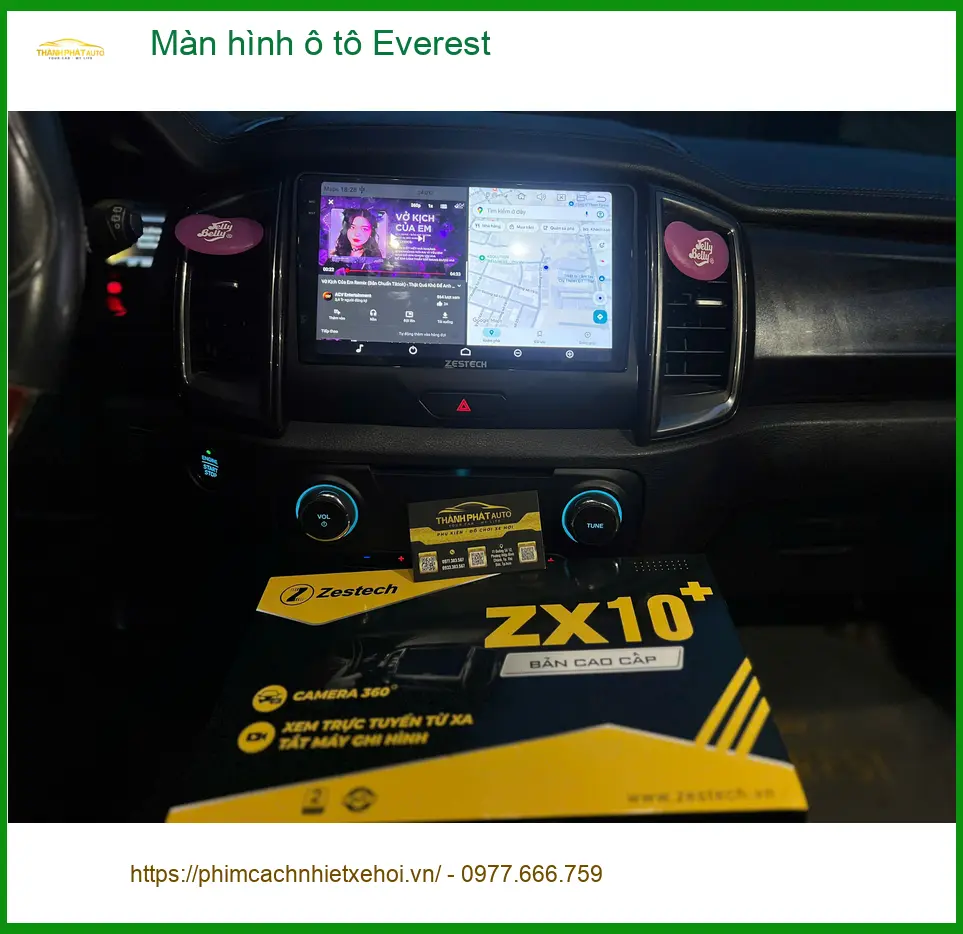 Anh Hưng lắp màn hình ô tô Ford Everest tại Bình Chánh để nâng cấp tính năng ảnh thực tế 4