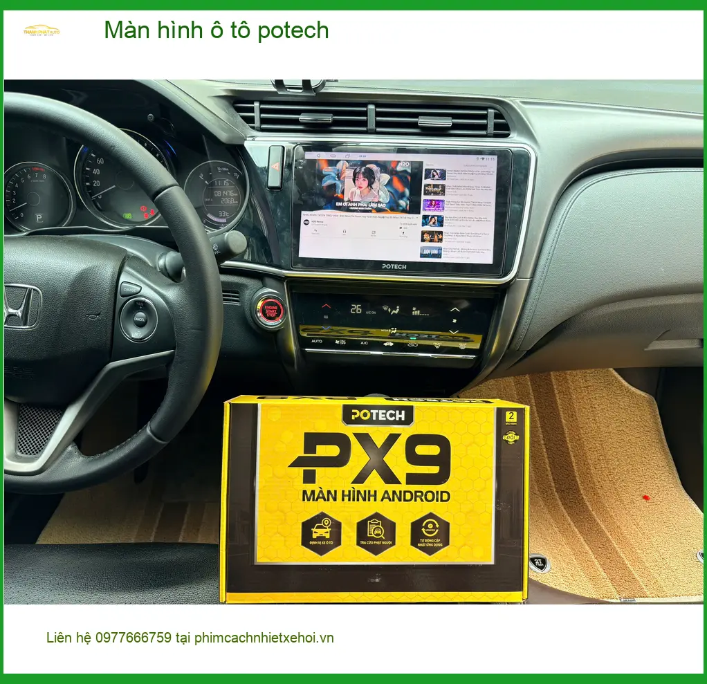 Chú Trọng lắp màn hình ô tô Potech cho Kia Seltos tại Quận 9 để xem bản đồ tốt hơn ảnh thực tế 2