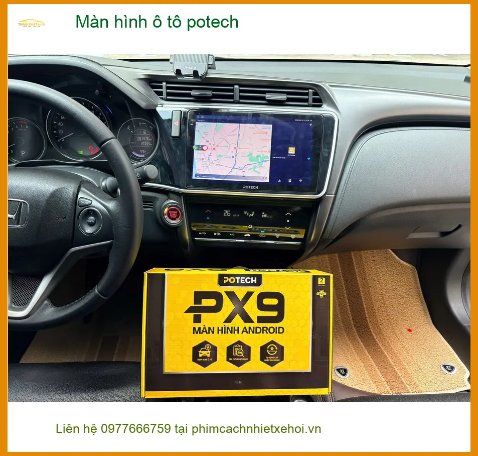 Anh An lắp Màn hình ô tô Potech cho Kia K3 tại Quận Tân Bình