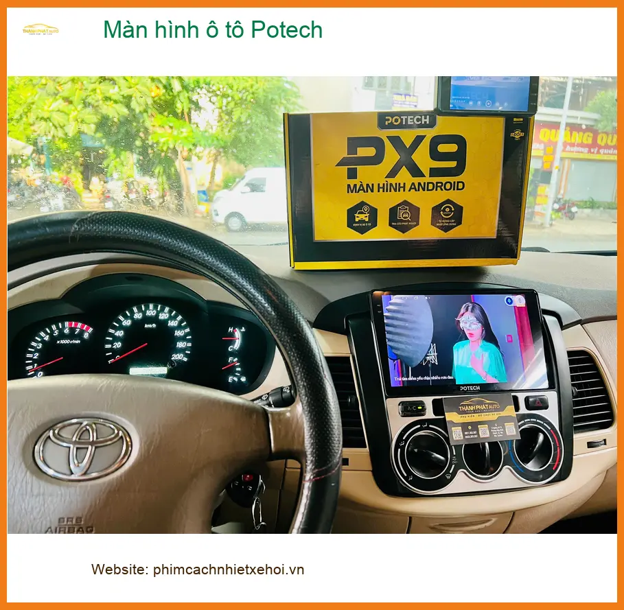 Anh Quang lắp màn hình ô tô Potech cho Hyundai Santa Fe tại Quận Tân Bình để nâng tầm tiện ích ảnh thực tế 4