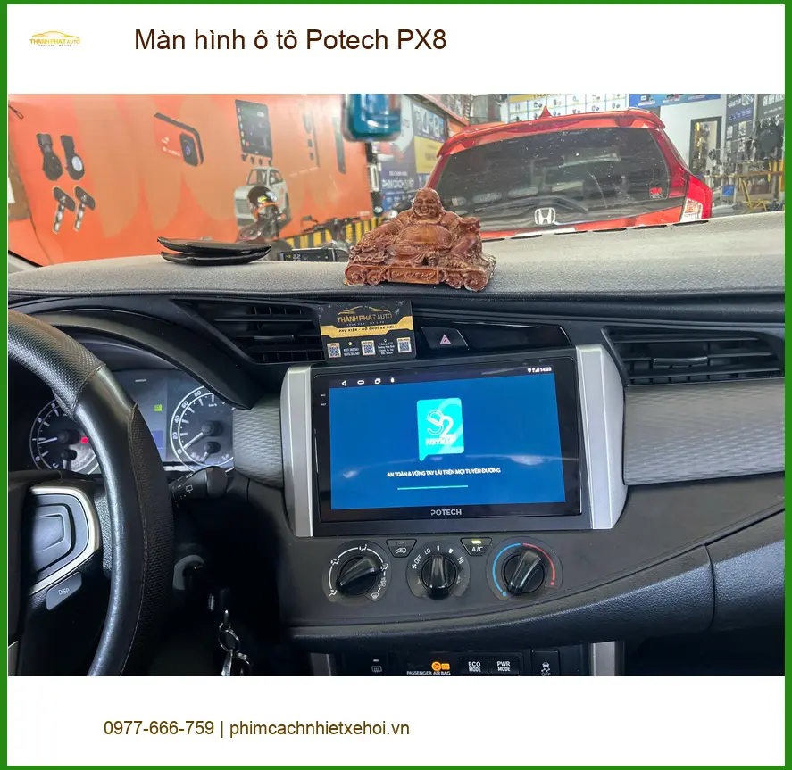 Anh Quang lắp Màn hình ô tô Potech PX8 cho Honda CR-V tại Phú Nhuận ảnh thực tế 2