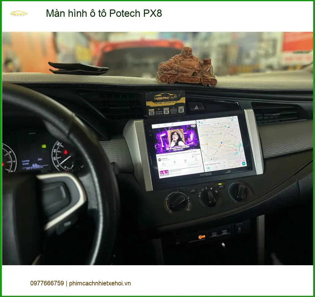 Anh Quang lắp Màn hình ô tô Potech PX8 cho Honda CR-V tại Phú Nhuận ảnh thực tế 3