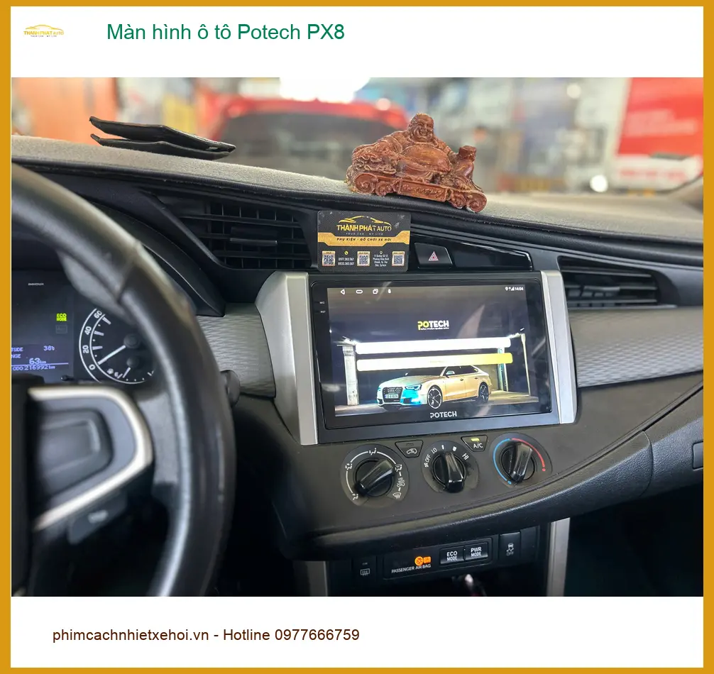 Anh Quang lắp Màn hình ô tô Potech PX8 cho Honda CR-V tại Phú Nhuận ảnh thực tế 4