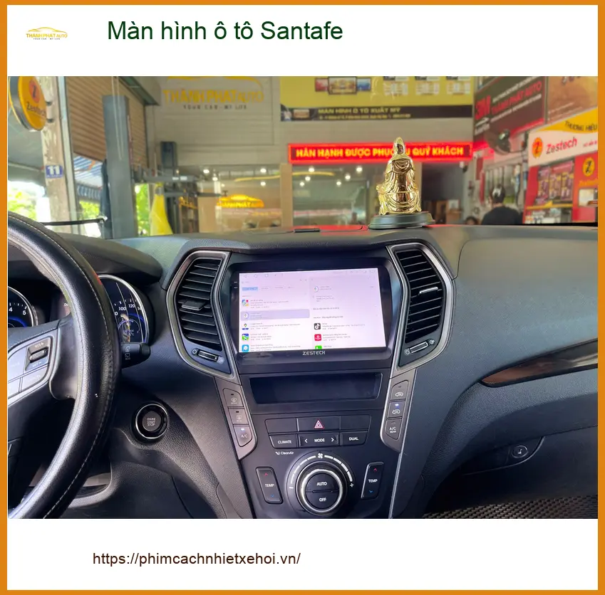 Anh Dũng lắp màn hình ô tô Santafe ở Quận 12 vì muốn trải nghiệm công nghệ mới ảnh thực tế 4