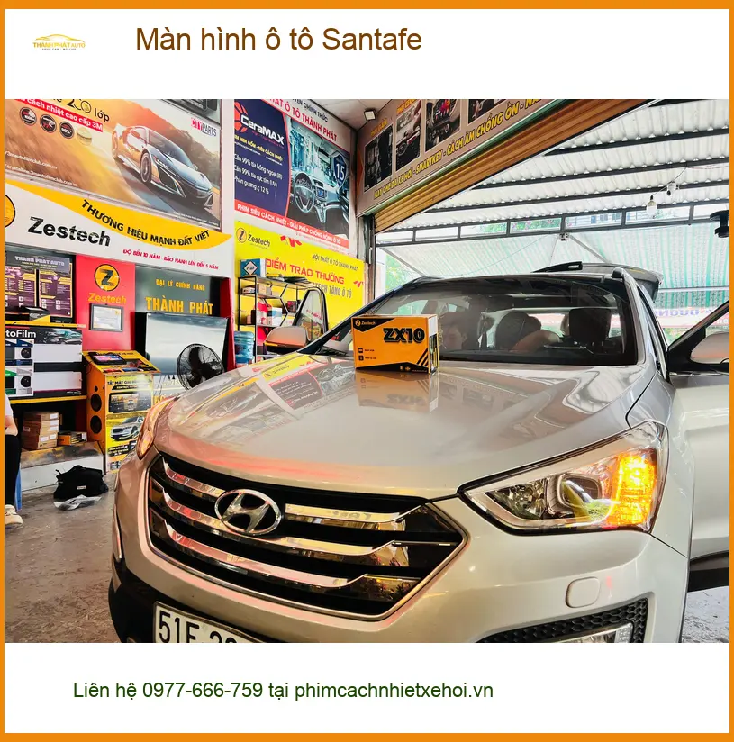 Anh Dũng lắp màn hình ô tô Santafe ở Quận 12 vì muốn trải nghiệm công nghệ mới ảnh thực tế 5