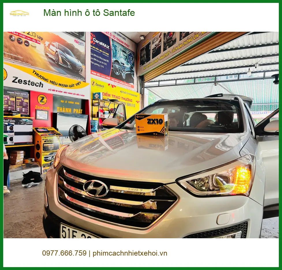 Chị Thu lắp màn hình ô tô Santafe Quận 9 để nâng tầm trải nghiệm lái ảnh thực tế 2