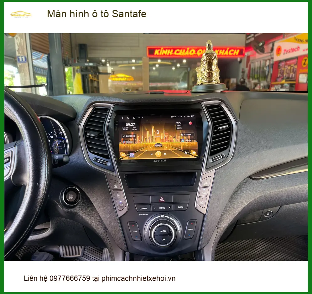 Chị Thu lắp màn hình ô tô Santafe Quận 9 để nâng tầm trải nghiệm lái ảnh thực tế 4