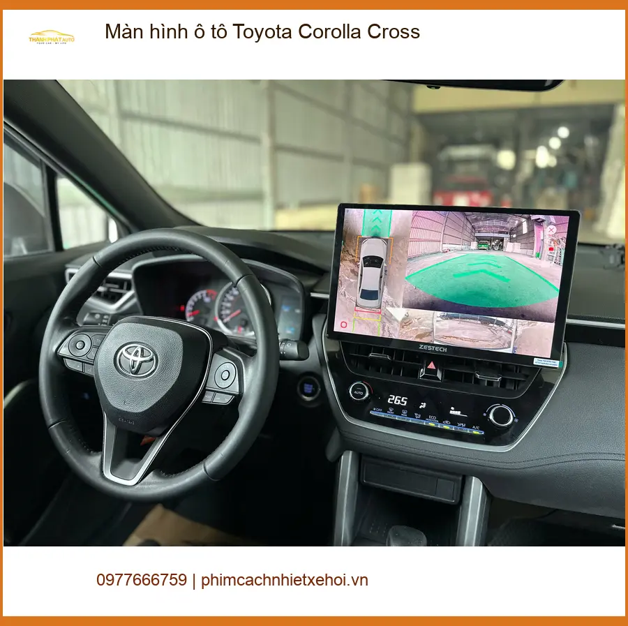Chú Minh lắp màn hình ô tô Toyota Corolla Cross Quận 12 xem bản đồ, giải trí tiện lợi