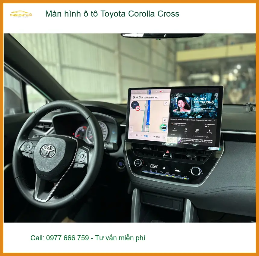 Anh Minh nâng cấp màn hình Toyota Corolla Cross tại Quận Tân Phú ảnh thực tế 3