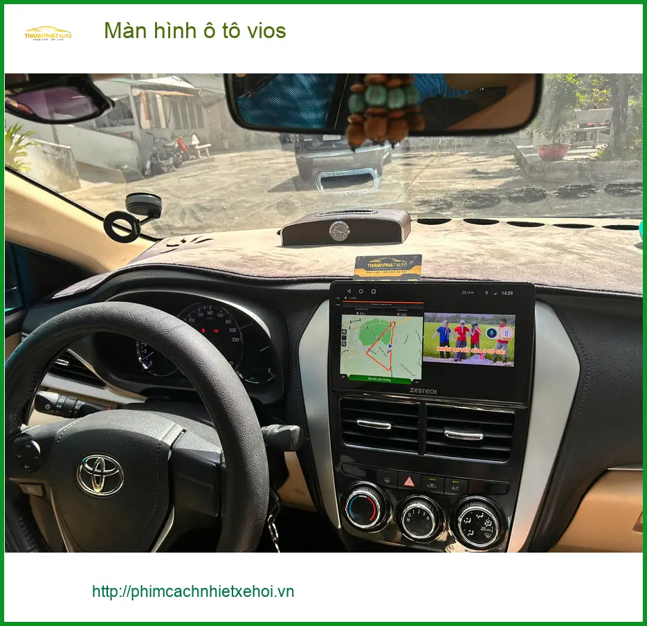 Anh Đạt lắp màn hình ô tô Vios ở Củ Chi muốn nâng cấp tiện ích giải trí ảnh thực tế 2