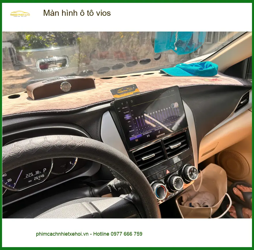 Anh Đạt lắp màn hình ô tô Vios ở Củ Chi muốn nâng cấp tiện ích giải trí ảnh thực tế 3