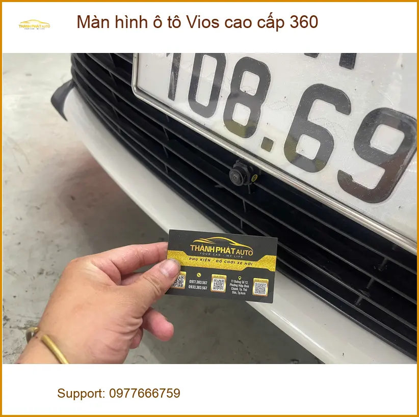 Chị Thanh lắp Màn hình ô tô Vios cao cấp 360 tại Cần Giờ ảnh thực tế 4