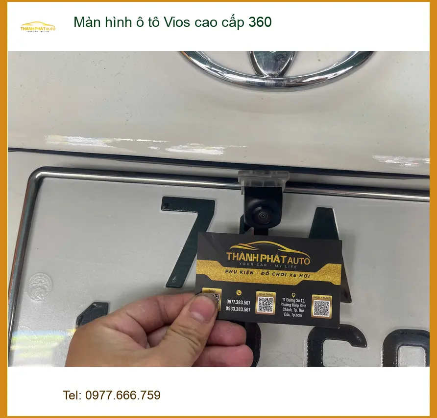 Chị Thảo lắp màn hình Vios 360 cao cấp tại Quận 10 để lái xe an toàn hơn