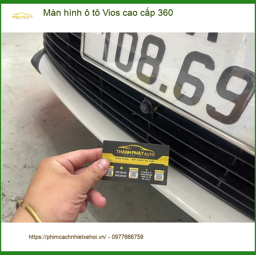 Chị Thảo lắp màn hình Vios 360 cao cấp tại Quận 10 để lái xe an toàn hơn ảnh thực tế 5