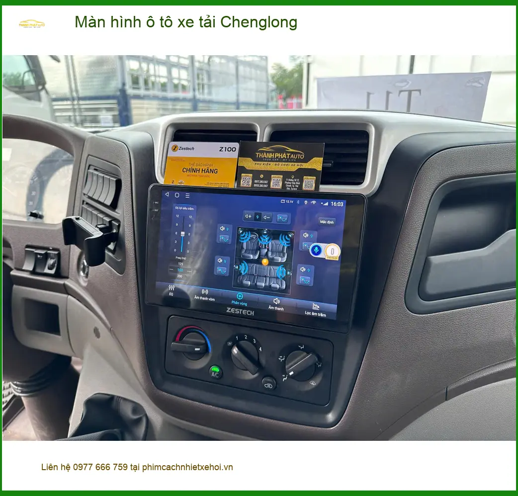 Anh Dũng nâng cấp màn hình ô tô xe tải Chenglong tại Quận 9 ảnh thực tế 3