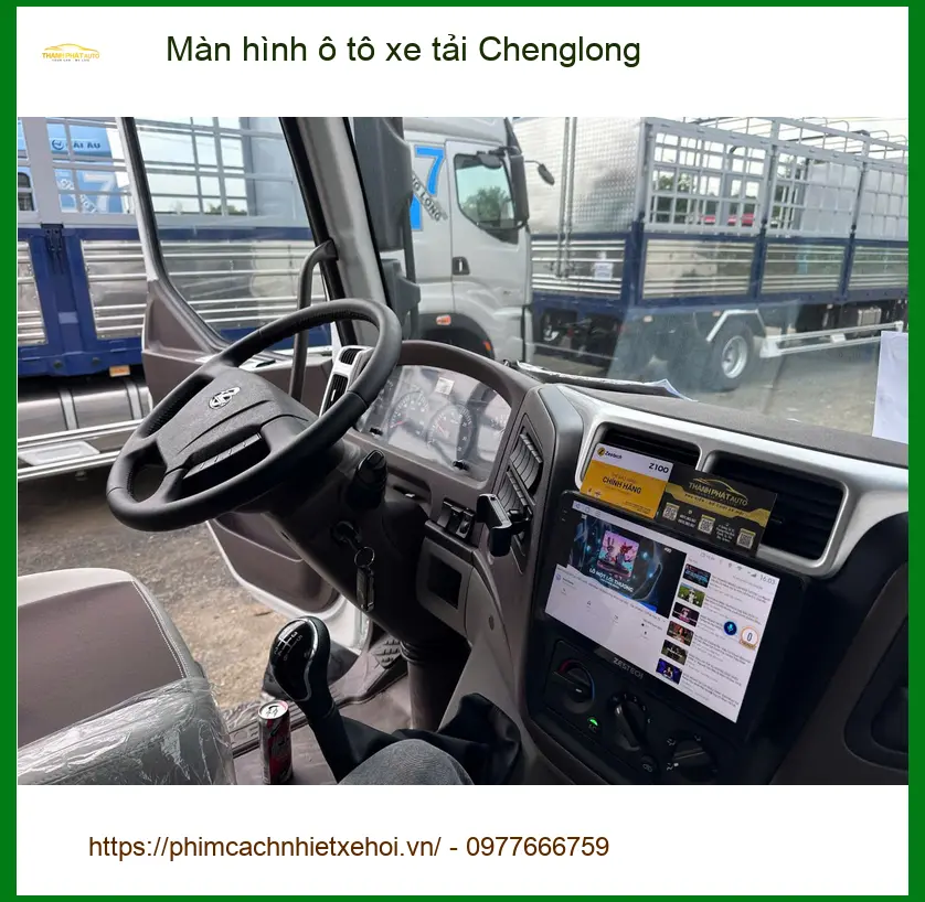 Anh Dũng nâng cấp màn hình ô tô xe tải Chenglong tại Quận 9 ảnh thực tế 5
