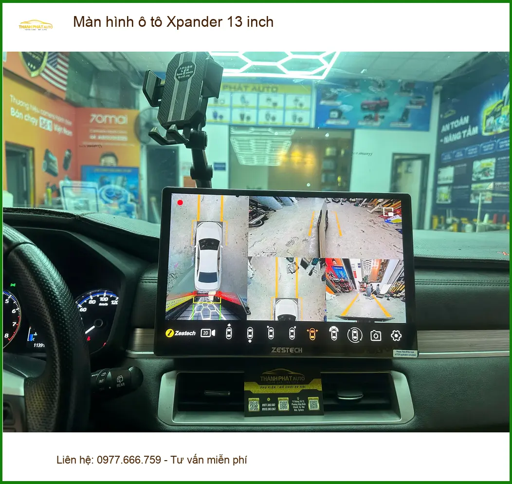 Anh Minh Triết nâng cấp màn hình ô tô Xpander 13 inch tại Nhà Bè do màn cũ chập chờn