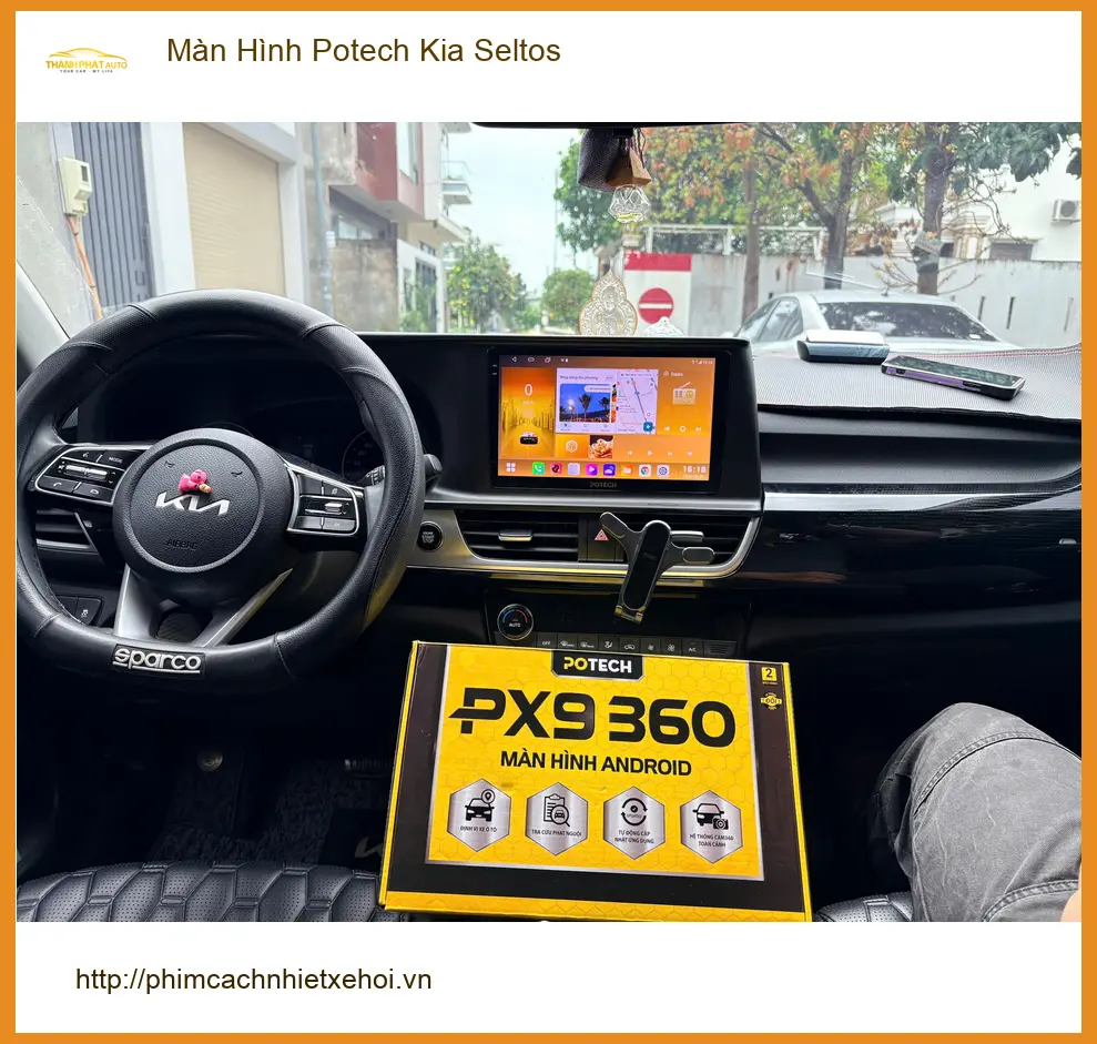 Anh Duy lắp Màn Hình Potech cho Kia Seltos tại Quận 9 để nâng tầm giải trí ảnh thực tế 4