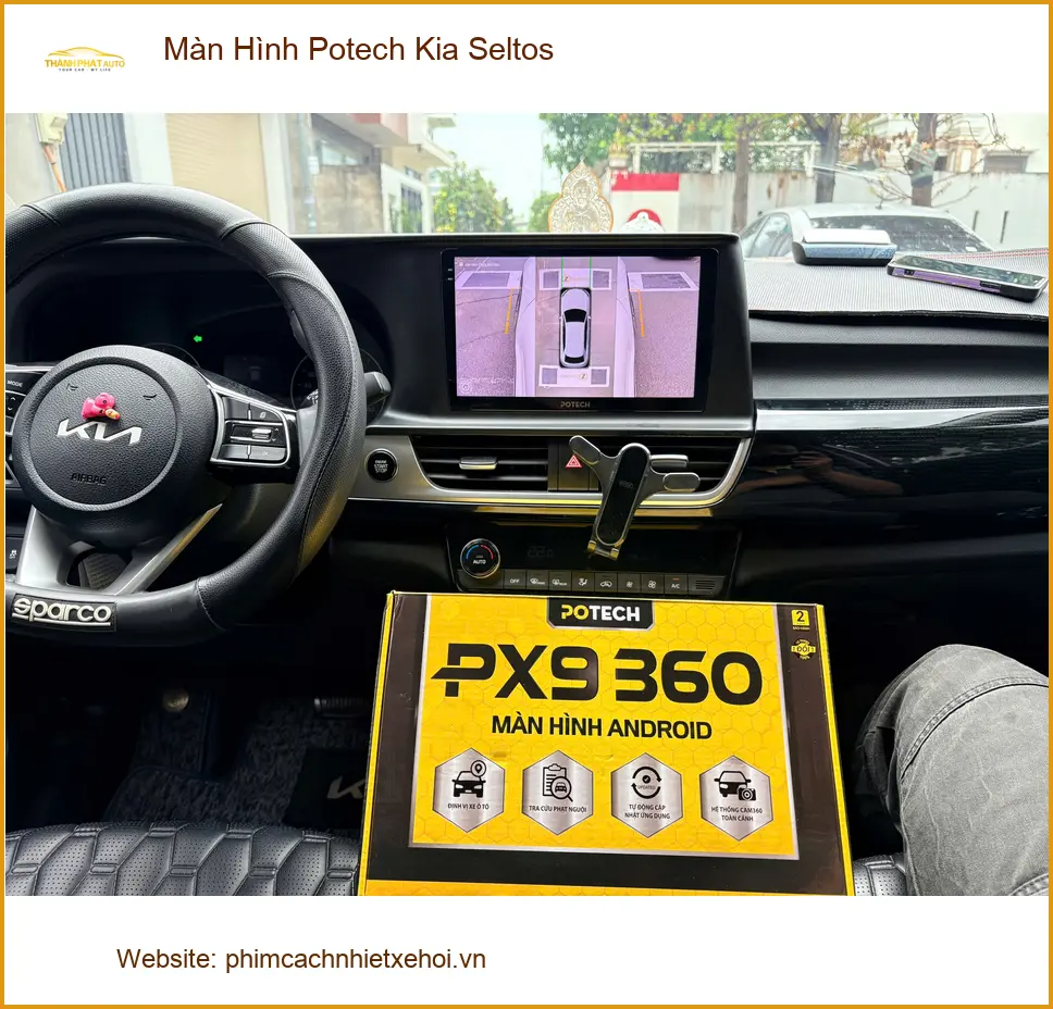 Anh Duy lắp Màn Hình Potech cho Kia Seltos tại Quận 9 để nâng tầm giải trí ảnh thực tế 5