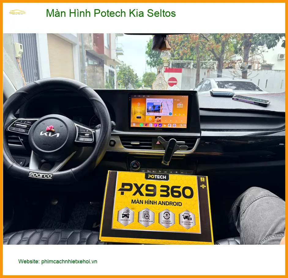 Chị Thảo lắp màn hình Potech Kia Seltos tại Quận 6 nâng tầm trải nghiệm lái ảnh thực tế 2