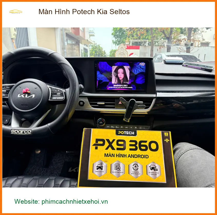 Anh Tấn lắp màn hình Potech cho Kia Seltos tại Quận 11 để nâng tầm trải nghiệm lái ảnh thực tế 3