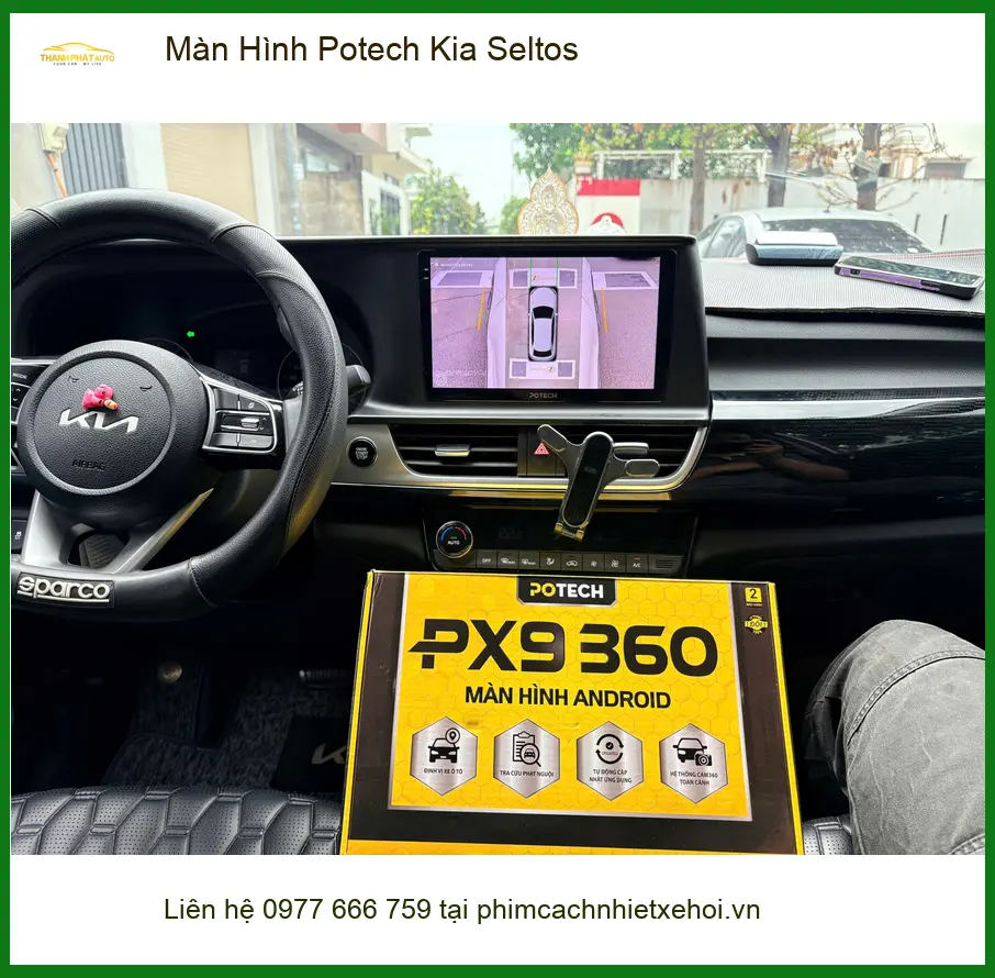 Anh Quang lắp Màn Hình Potech Kia Seltos tại Quận 12 để nâng tầm trải nghiệm lái