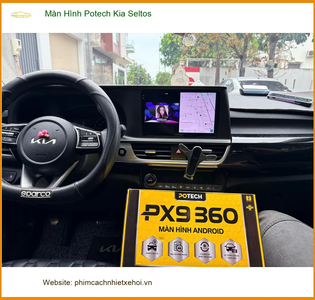 Anh Quang lắp Màn Hình Potech Kia Seltos tại Quận 12 để nâng tầm trải nghiệm lái ảnh thực tế 3