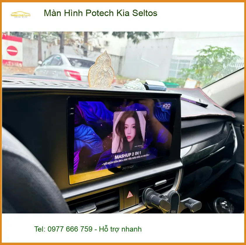 Anh Quang lắp Màn Hình Potech Kia Seltos tại Quận 12 để nâng tầm trải nghiệm lái ảnh thực tế 5