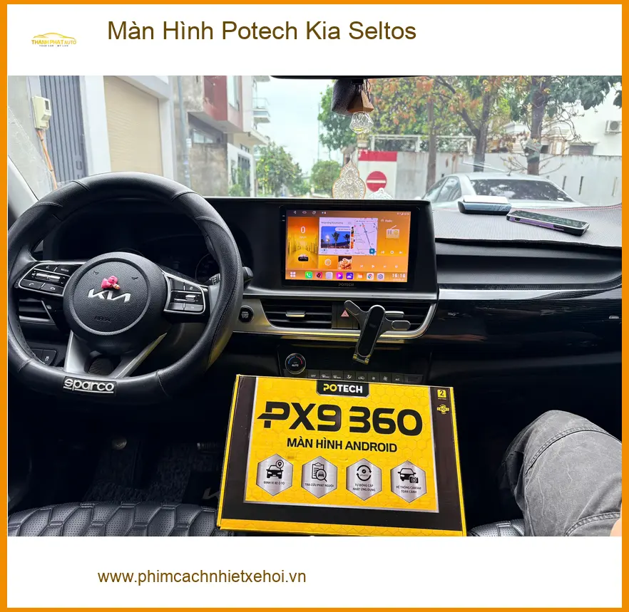 Anh Quang lắp Màn Hình Potech cho Kia Seltos tại Quận Nhà Bè để trải nghiệm nhiều tính năng hơn.