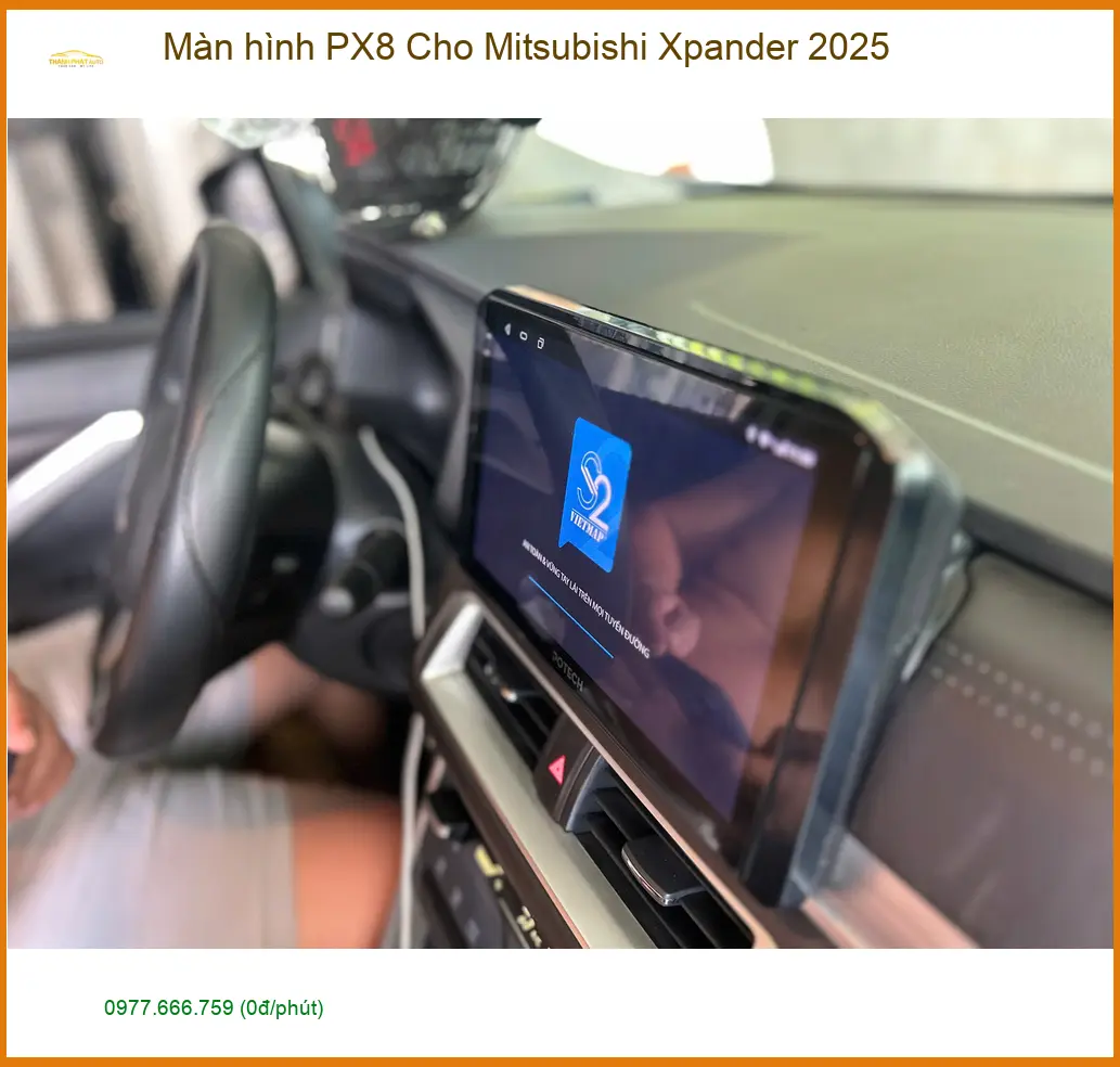 Anh Đức nâng cấp màn hình PX8 cho Mitsubishi Xpander 2025 tại Hóc Môn ảnh thực tế 3
