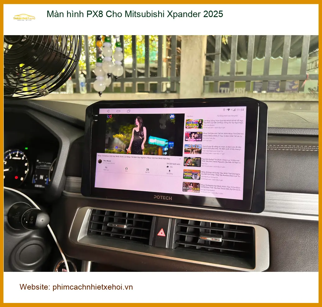 Chị Bích lắp Màn hình PX8 cho Mitsubishi Xpander 2025 tại Quận 2 để nâng tầm giải trí ảnh thực tế 4