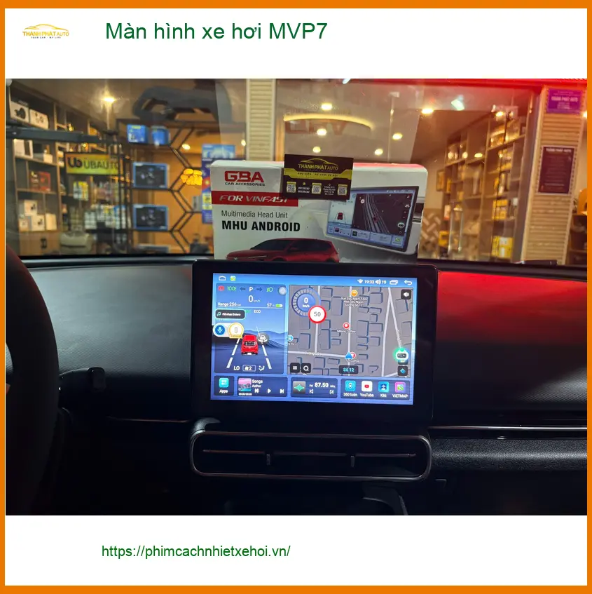 Chị Hương Giang lắp màn hình xe hơi MVP7 cho Hyundai Kona tại Quận 10 để nâng cấp giải trí ảnh thực tế 2