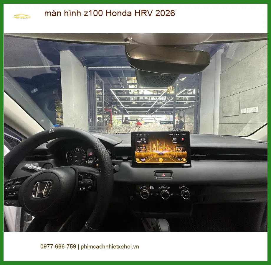 Anh Quang lắp màn hình Z100 cho Honda HRV 2026 tại Quận 6 để nâng cấp giải trí
