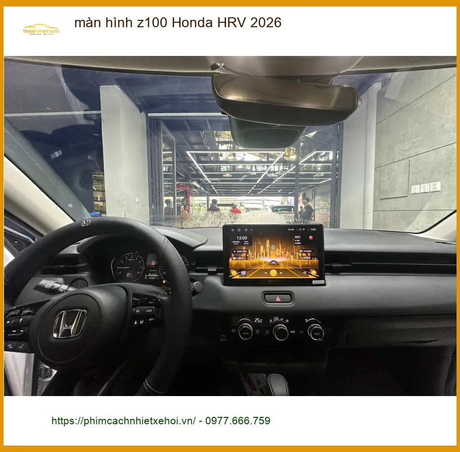 Anh Khang lắp màn hình Z100 Honda HRV 2026 tại Hóc Môn vì màn zin kém nhạy