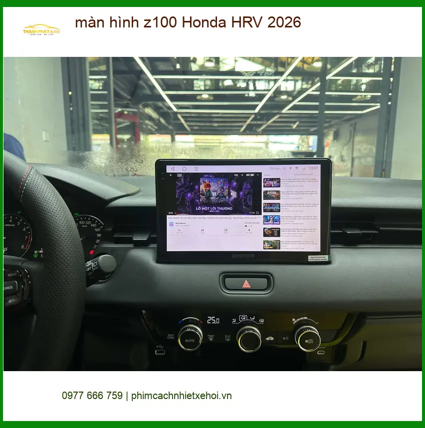 Anh Khang lắp màn hình Z100 Honda HRV 2026 tại Hóc Môn vì màn zin kém nhạy ảnh thực tế 2