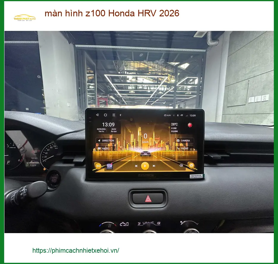 Anh Khang lắp màn hình Z100 Honda HRV 2026 tại Hóc Môn vì màn zin kém nhạy ảnh thực tế 3