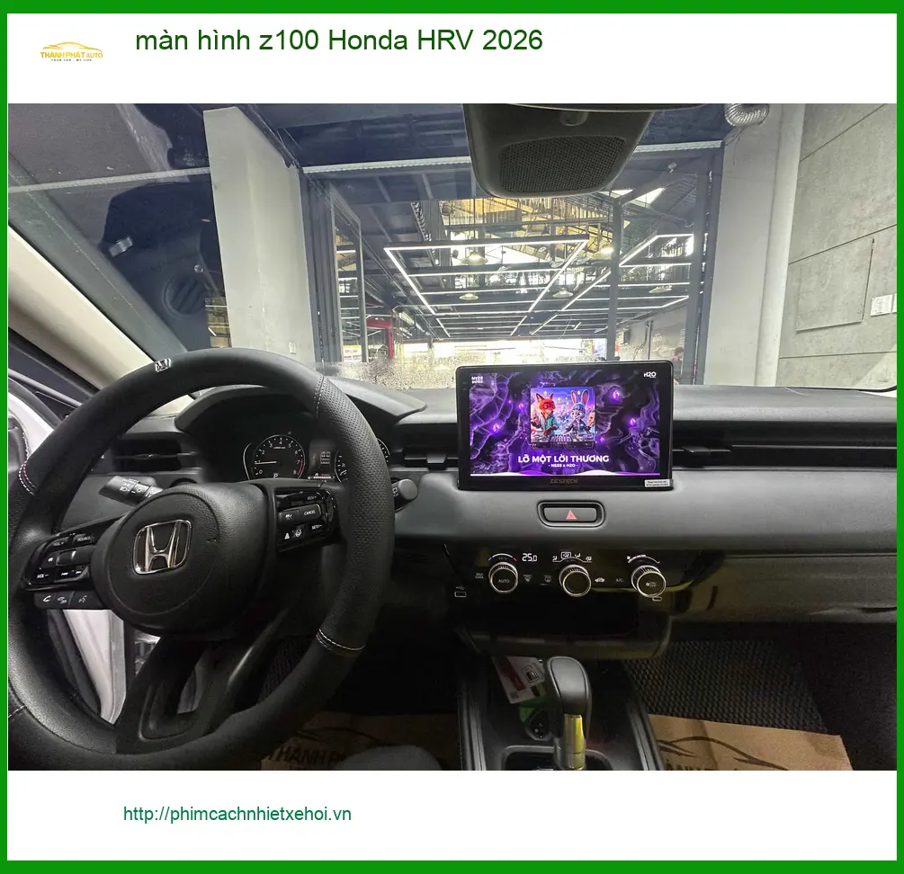 Anh Khải lắp màn hình Z100 Honda HRV 2026 Quận Cần Giờ để tiện giải trí ảnh thực tế 2