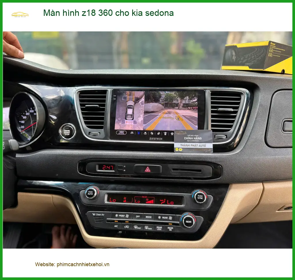 Anh Quang Vinh lắp màn hình Z18 360 cho Kia Sedona tại Quận Bình Chánh. ảnh thực tế 2