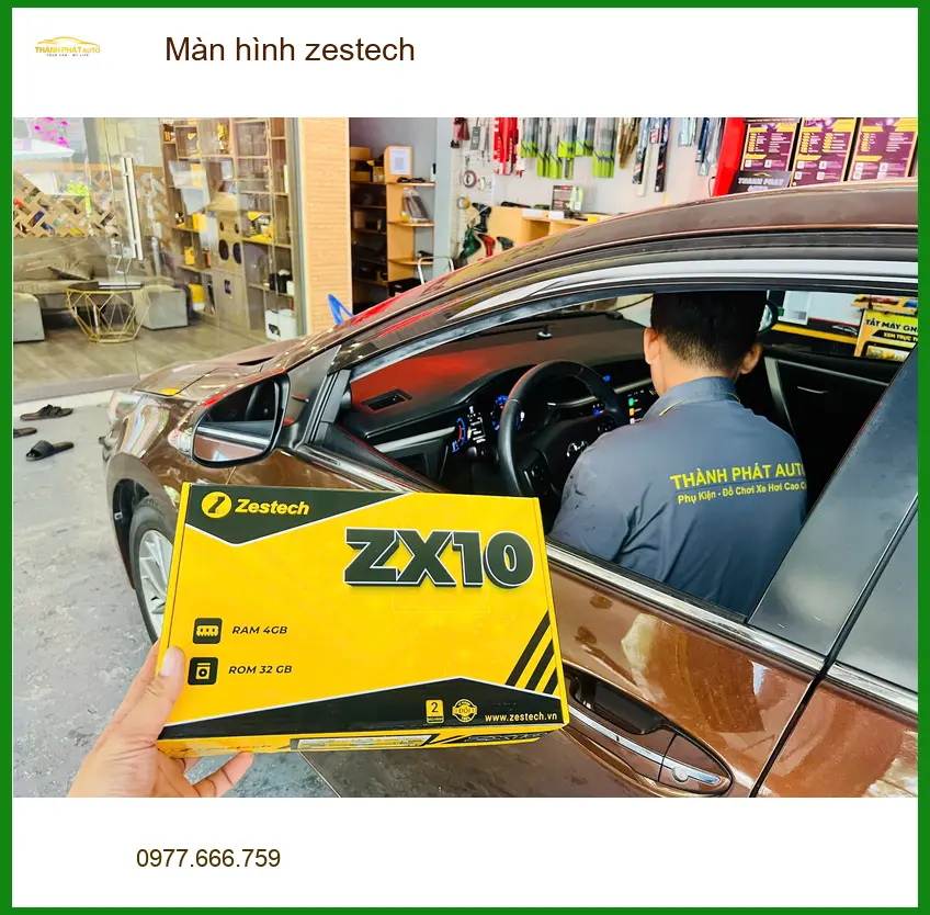 Chị Thảo nâng cấp màn hình Zestech cho Hyundai Accent tại Quận 12 để lái xe an toàn hơn ảnh thực tế 2