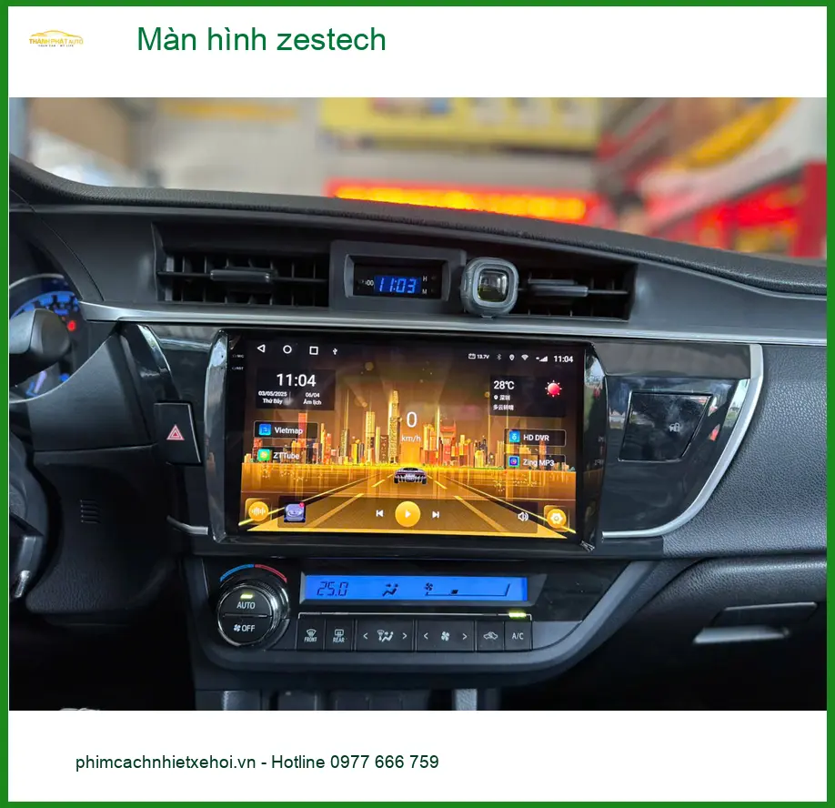 Chị Thảo nâng cấp màn hình Zestech cho Hyundai Accent tại Quận 12 để lái xe an toàn hơn ảnh thực tế 4