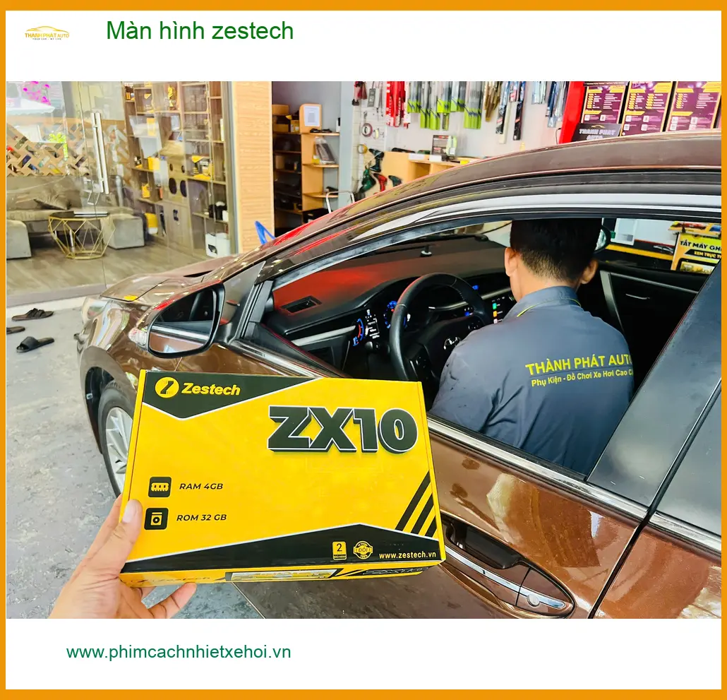 Anh Nam lắp Màn hình Zestech cho Toyota Vios ở Bình Tân, thêm tính năng