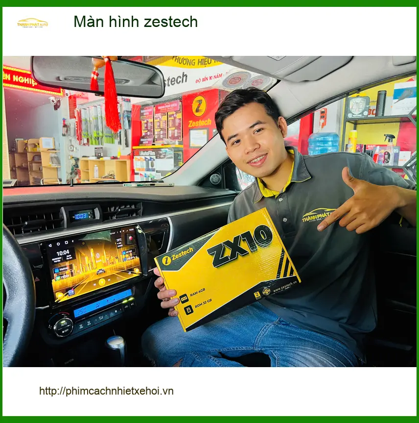 Anh Nam lắp Màn hình Zestech cho Toyota Vios ở Bình Tân, thêm tính năng ảnh thực tế 2
