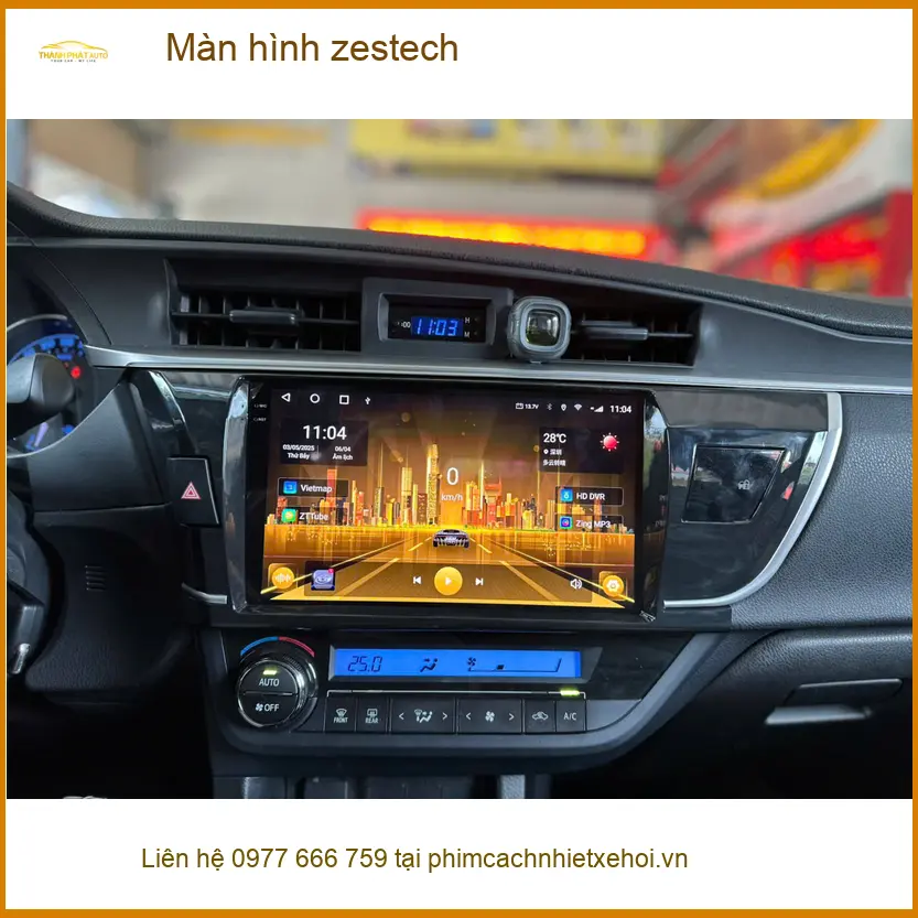 Anh Nam lắp Màn hình Zestech cho Toyota Vios ở Bình Tân, thêm tính năng ảnh thực tế 4