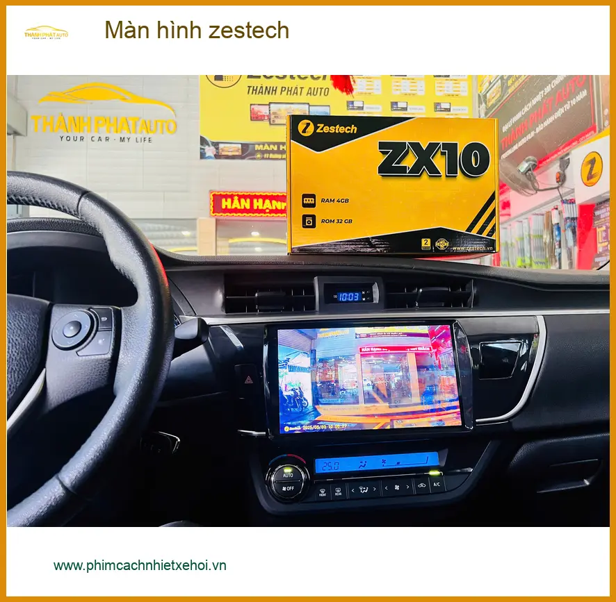 Anh Nam lắp Màn hình Zestech cho Toyota Vios ở Bình Tân, thêm tính năng ảnh thực tế 5