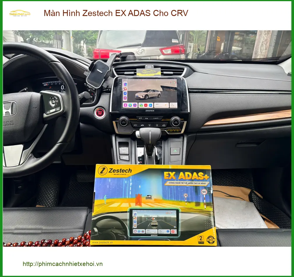 Anh Tuấn Khải nâng cấp Màn Hình Zestech EX ADAS cho CRV Quận 9 ảnh thực tế 3