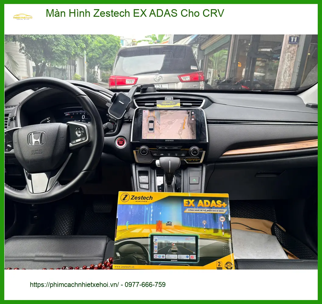 Anh Kiệt lắp Màn Hình Zestech EX ADAS cho CRV Quận 5 để lái xe an toàn hơn.