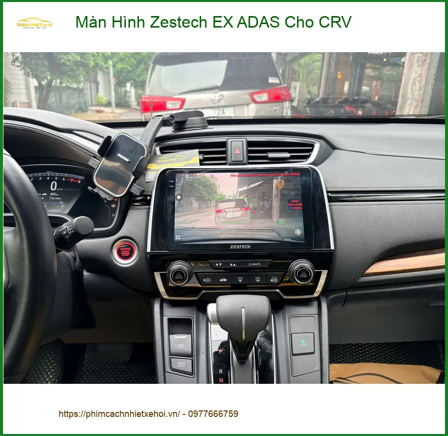 Anh Nam lắp Màn Hình Zestech EX ADAS cho CRV tại Quận Tân Bình ảnh thực tế 5