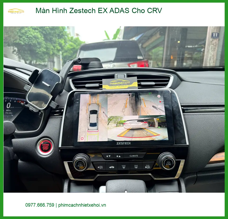 Anh Tấn nâng cấp Màn Hình Zestech EX ADAS cho CRV tại Bình Thạnh vì màn zin quá cũ